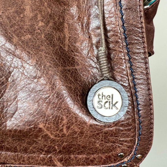 The Sak Ventura Bag Brown Distressed Leather Convertible Backpack Crossbody - Picture 6 of 16